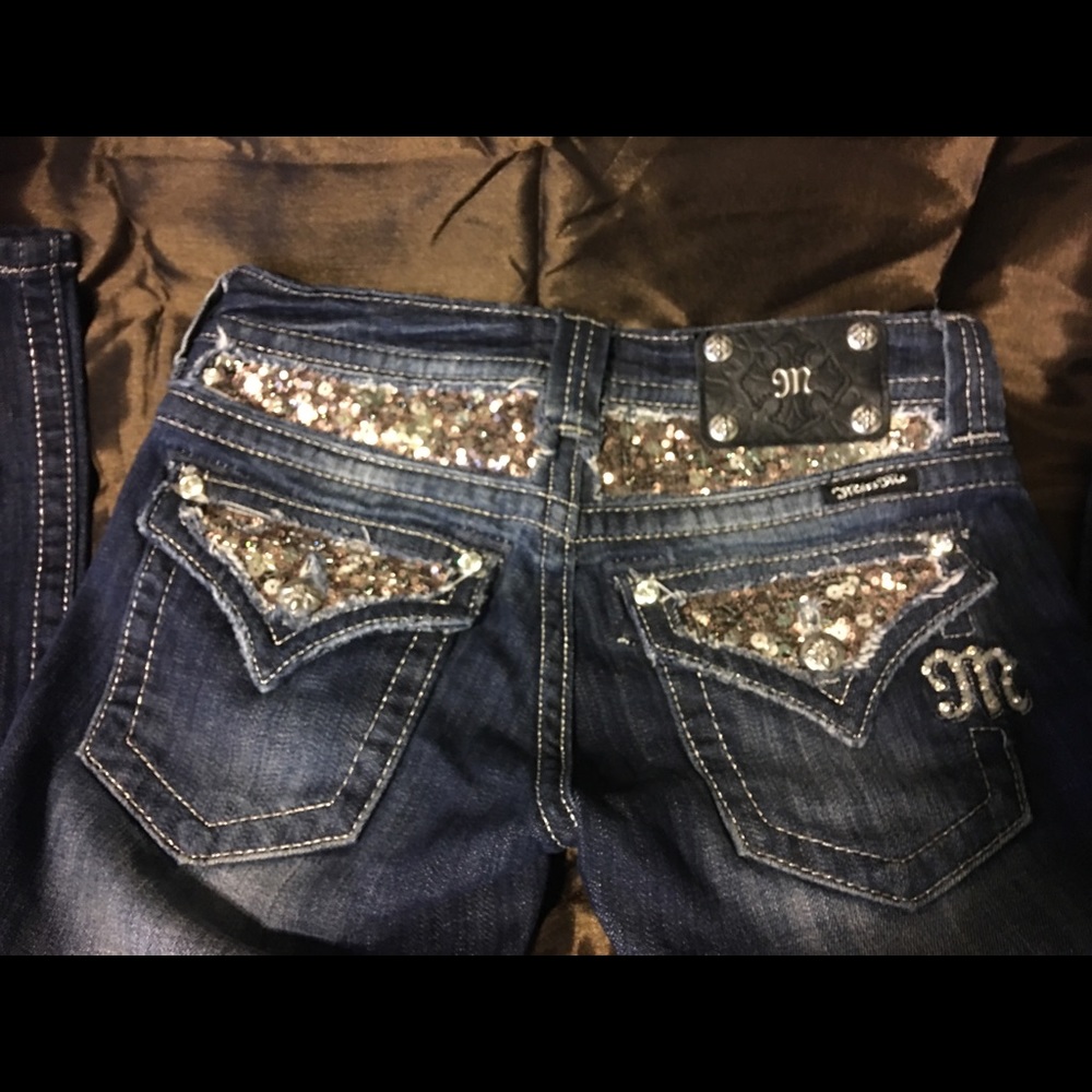 Bling! Miss Me Jeans Bootcut distressed size 26